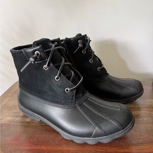 Sperry Women’s Syren Gulf Duck Boot Black - size 8.5